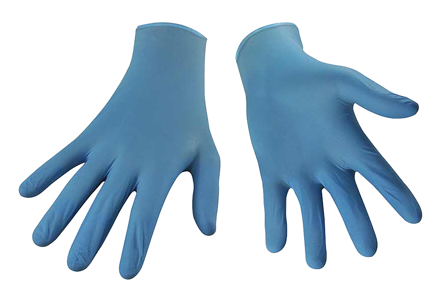 Blue Nitrile Gloves 4 mil, Xtra Large - Kits